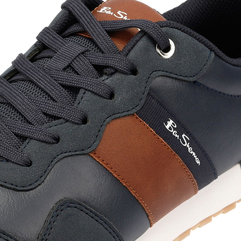 Ben Sherman Owen Retro Men's Navy/Tan Trainers