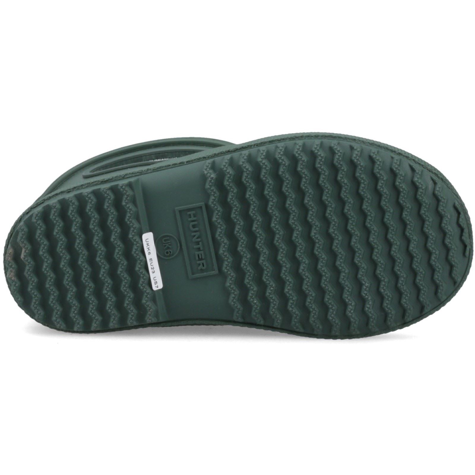 Hunter Kids 1st Pull on Rubber Unisex Kid's Hunter Green Wellington Boots