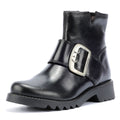 Fly London Rily Leather Women's Black Boots
