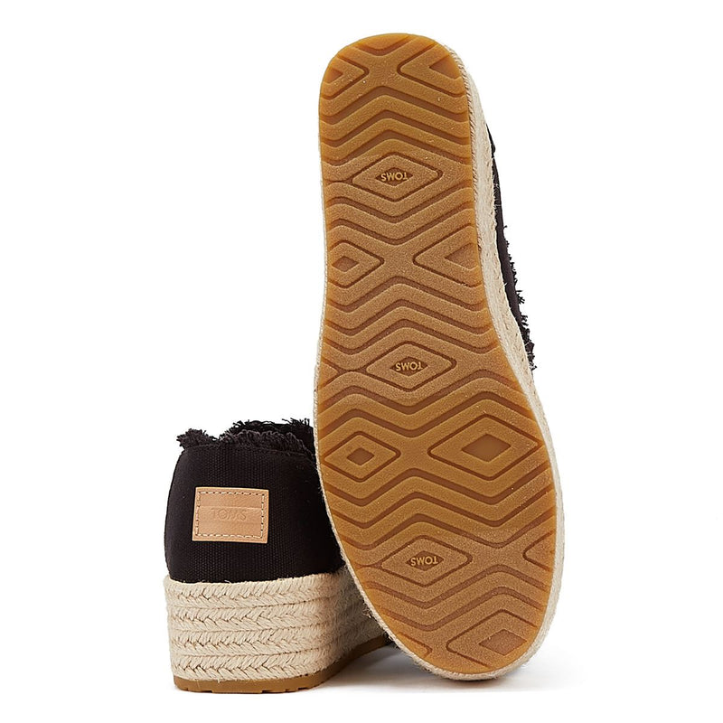 TOMS Canvas Valencia Women's Black Espadrilles