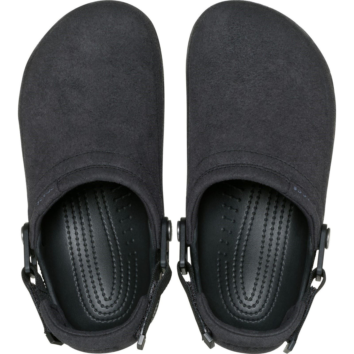 Crocs Classic Crafted Vegan Textile Blend Women's Black Clogs