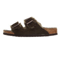 Birkenstock Arizona Shearling Mocca Bruin sandalen