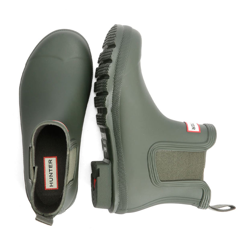Hunter Original Chelsea Rubber Women's Dark Olive Wellington Boots