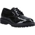 Hush Puppies Gabi Lace Up Leather Girls's Black Brogues