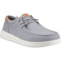 HEYDUDE Paul Canvas Cotton Men's Monument Grey Moccasins Shoes