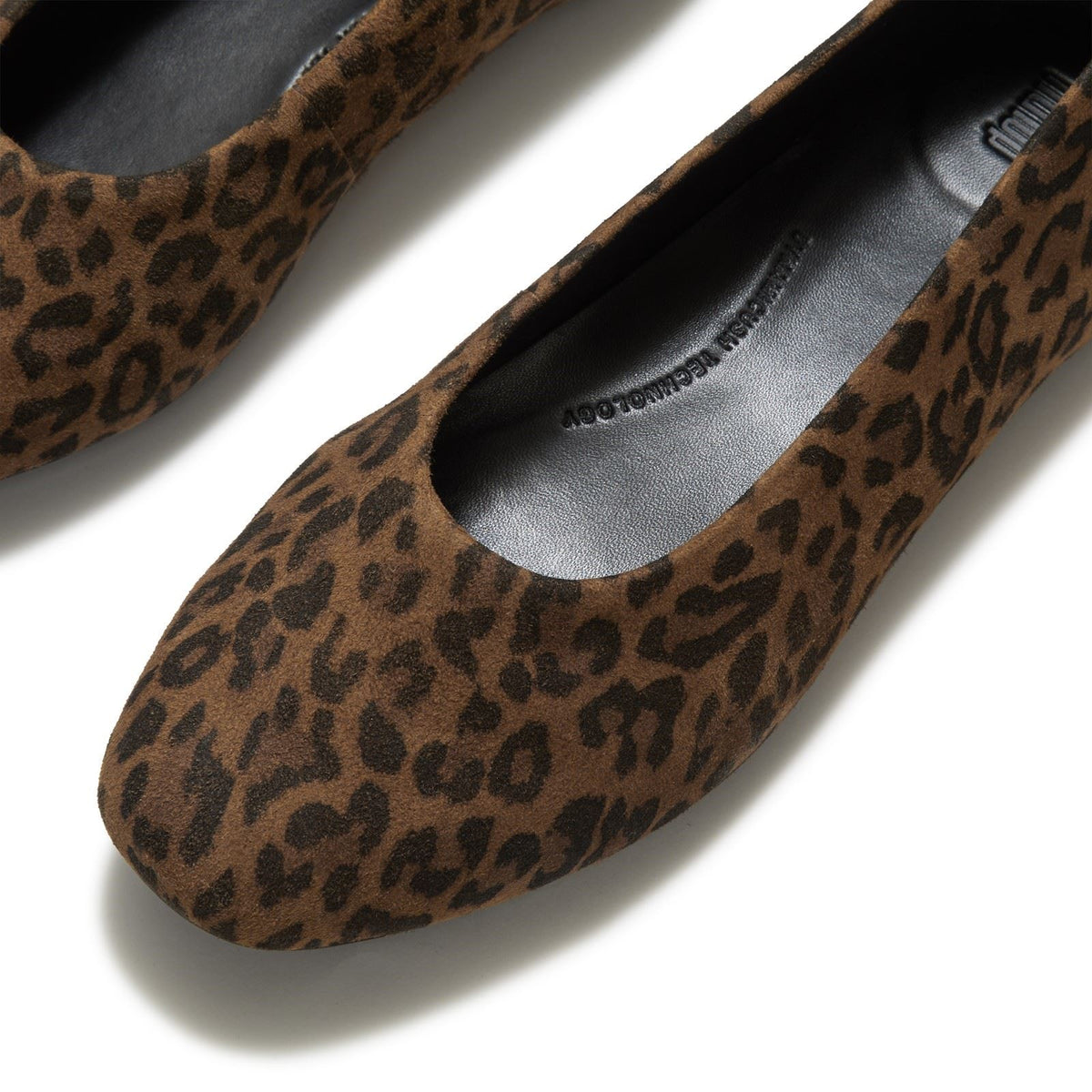 Fitflop Delicato Ballerina Suede Women's Tan/Black Flats