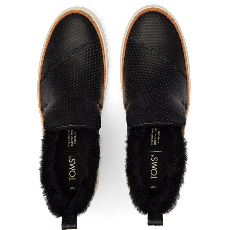 TOMS Paxton Leather Blend Women's Black Boots