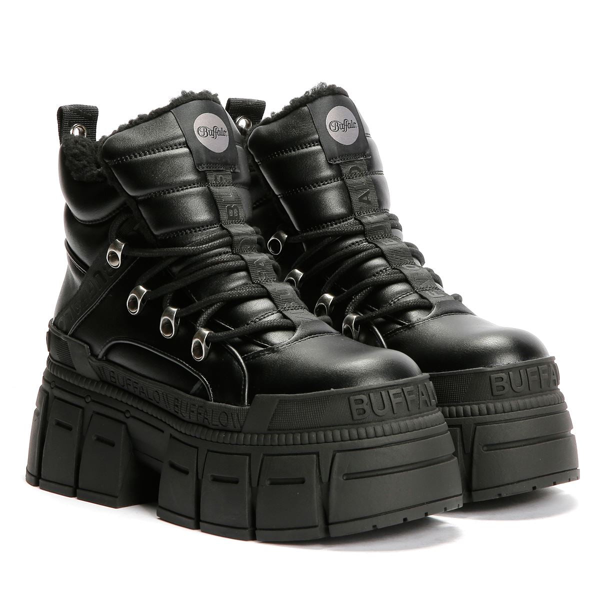 Buffalo Gospher Hike Mid Pad Women's Black Boots