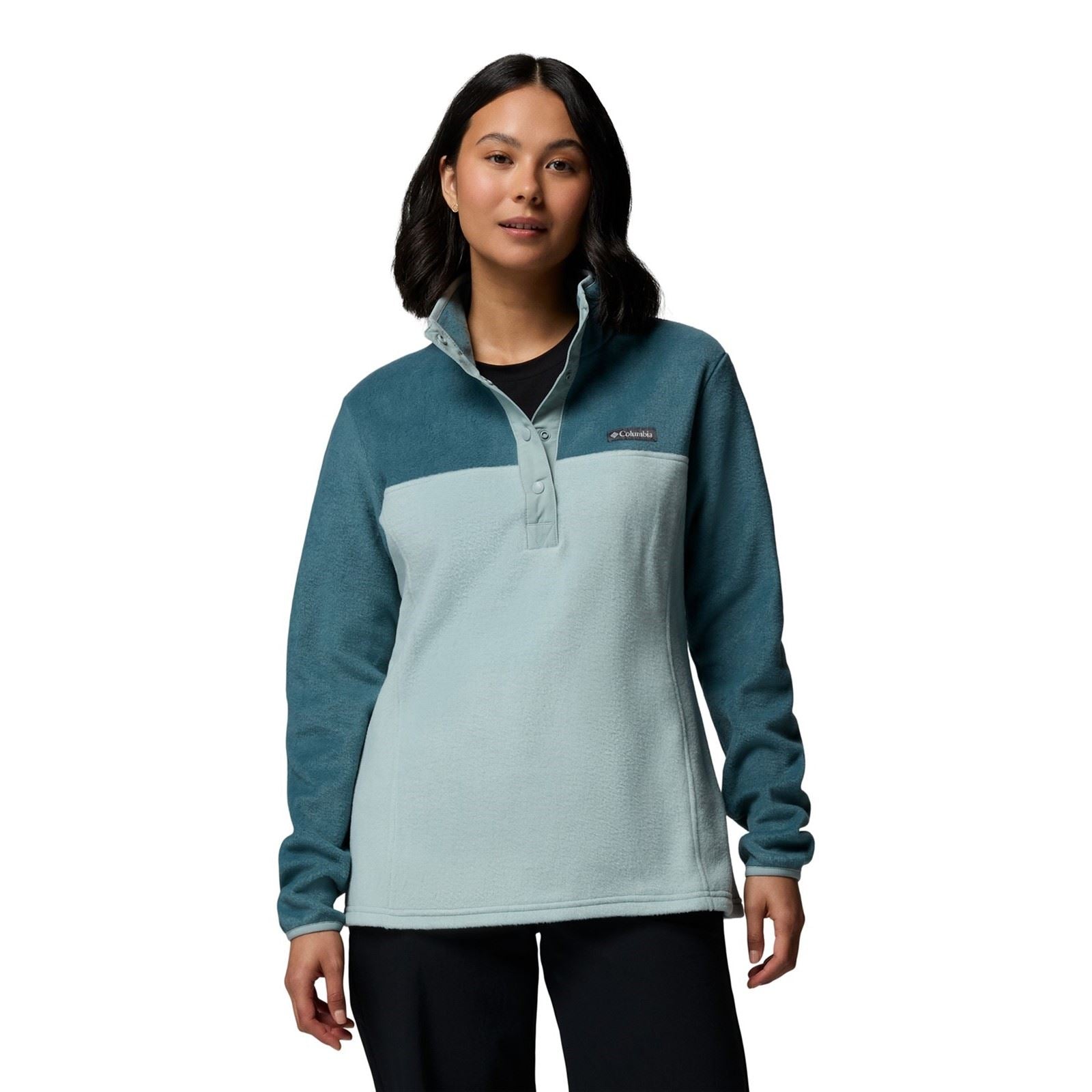 Columbia Benton Springs 1/2 Snap Pull Over II Polyester Women's Blue Pullover