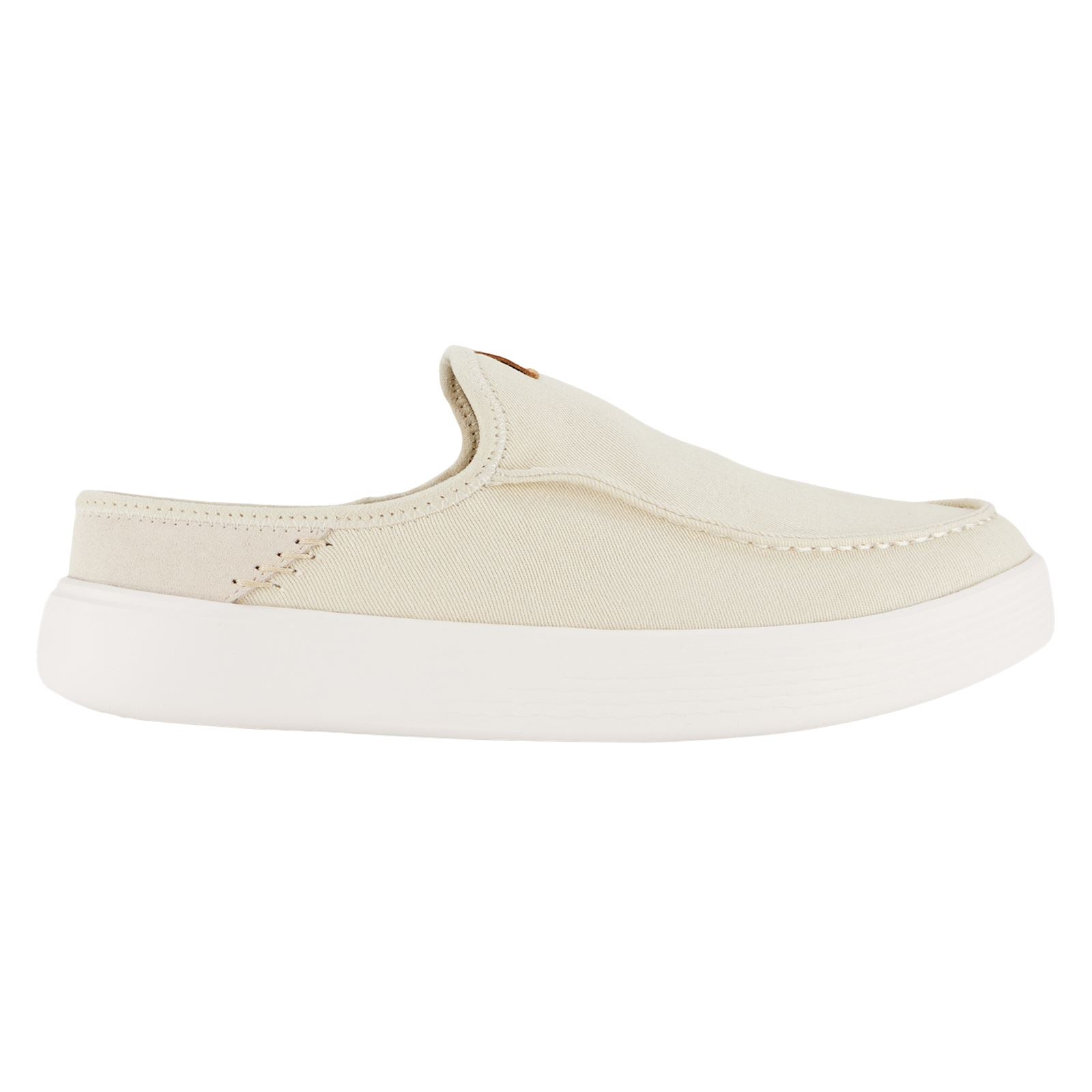 HEYDUDE Austin Workwear Leather Men's Almost White Slippers