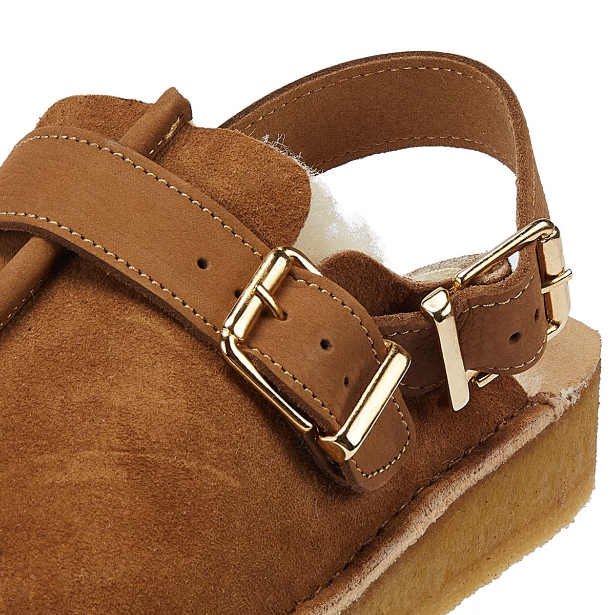 Clarks Originals Trek Mule Sling Lined Women's Caramel Comfort Shoes