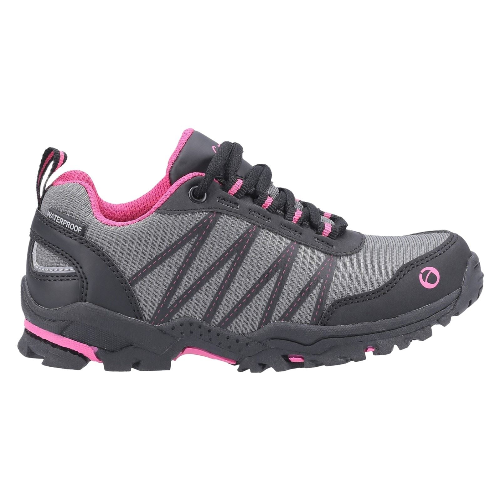 Cotswold Littledean Nylon Girl's Pink/Grey Hiking Boots