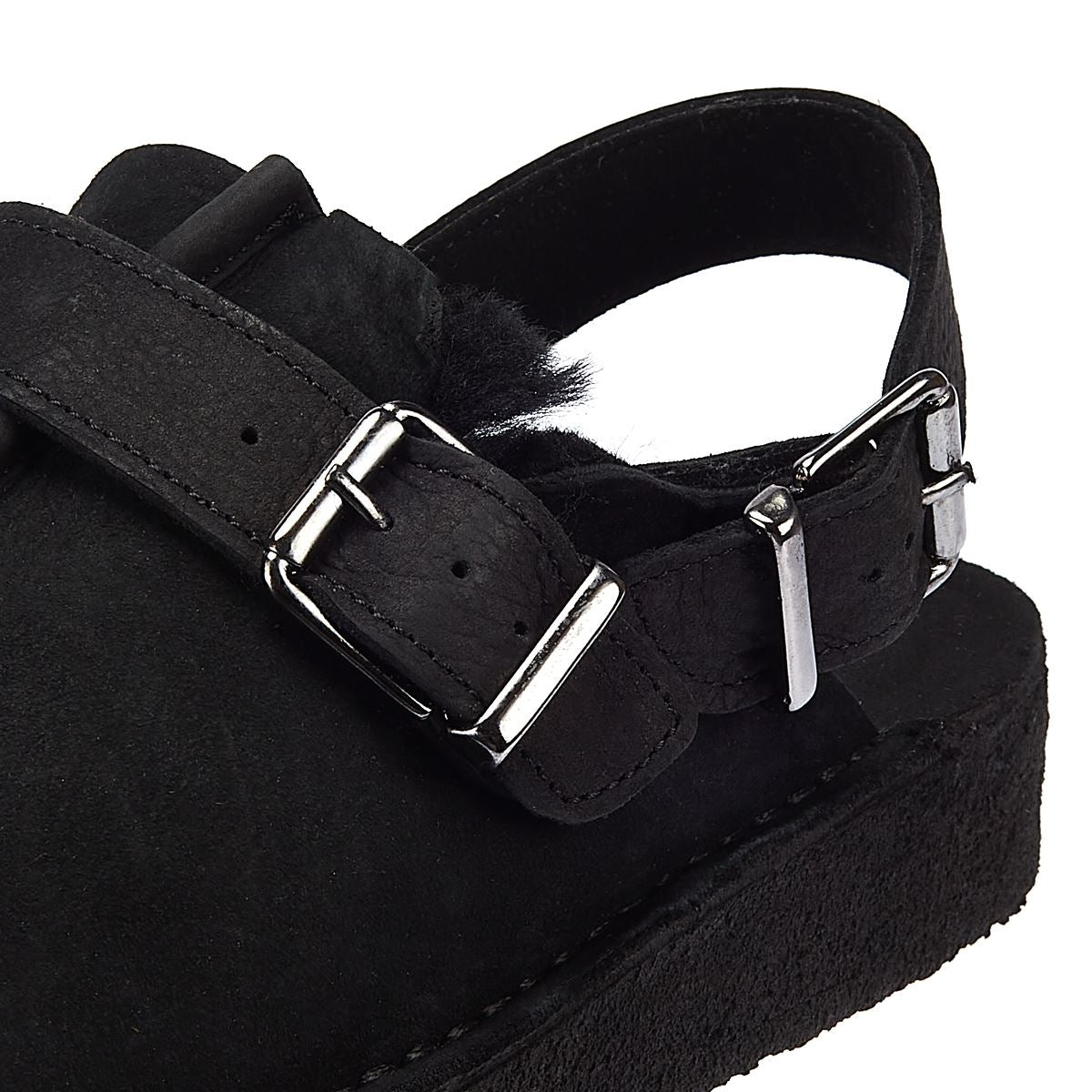 Clarks Originals Trek Mule Sling Lined Women's Black Comfort Shoes