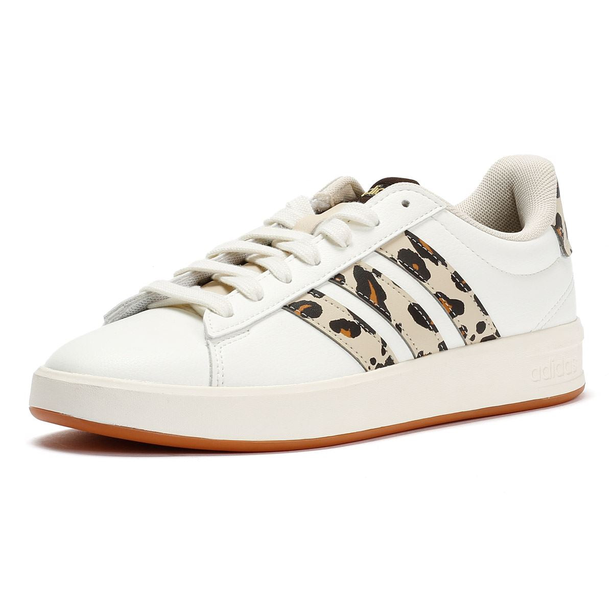 Adidas Grand Court 3.0 Women's Cream/Leopard Trainers