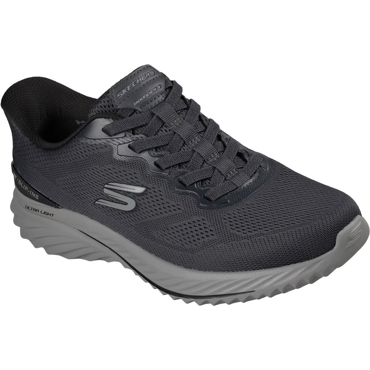 Skechers Bounder 3.0 Reocurrence Textile Men's Black/Charcoal Trainers