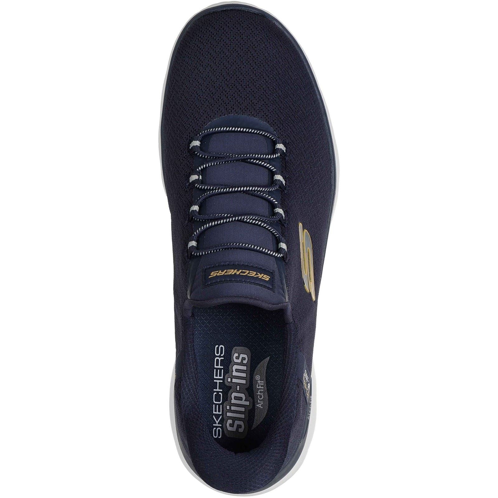Skechers Arch Fit Summits Kynor Polyester Men's Navy/Yellow Trainers