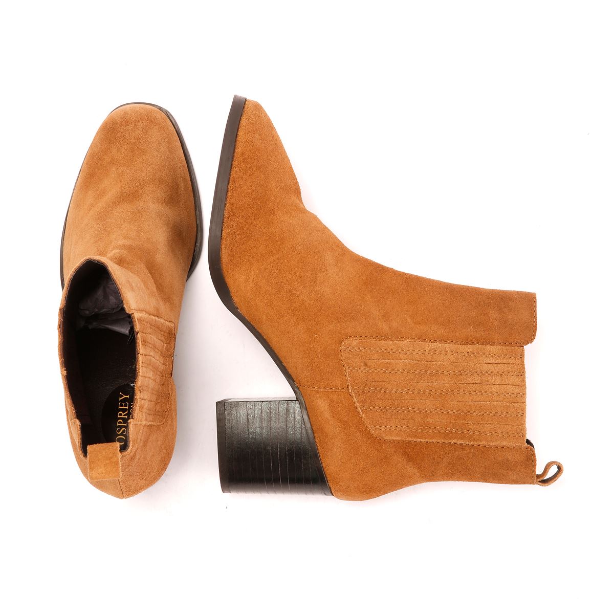 Osprey London The Naples Suede Women's Tan Boots