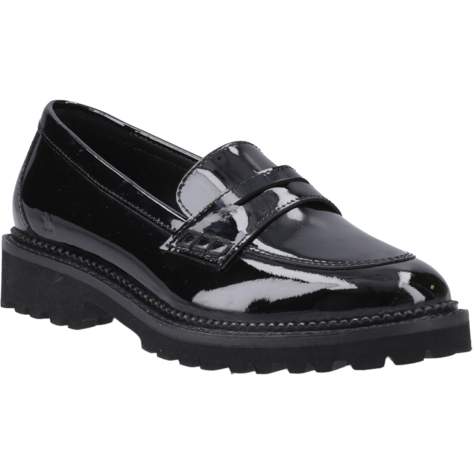 Hush Puppies Grazia Leather Girls's Black Loafers