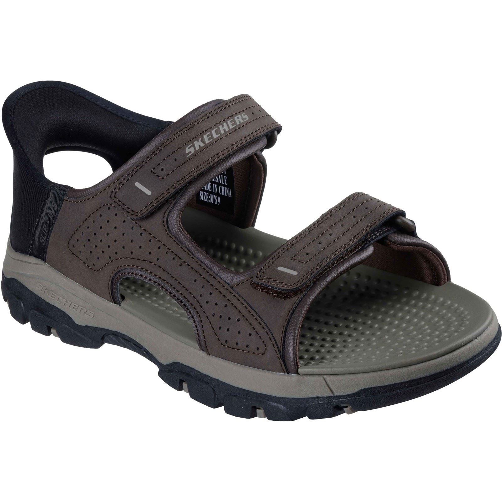 Skechers Tresmen - Reece Polyurethane Men's Chocolate Standard Sandals