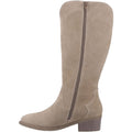 Hush Puppies Isabella Suede Women's Taupe Heeled Knee High Boots
