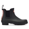 Hunter Original Chelsea Boot Logo Women's Black Boots