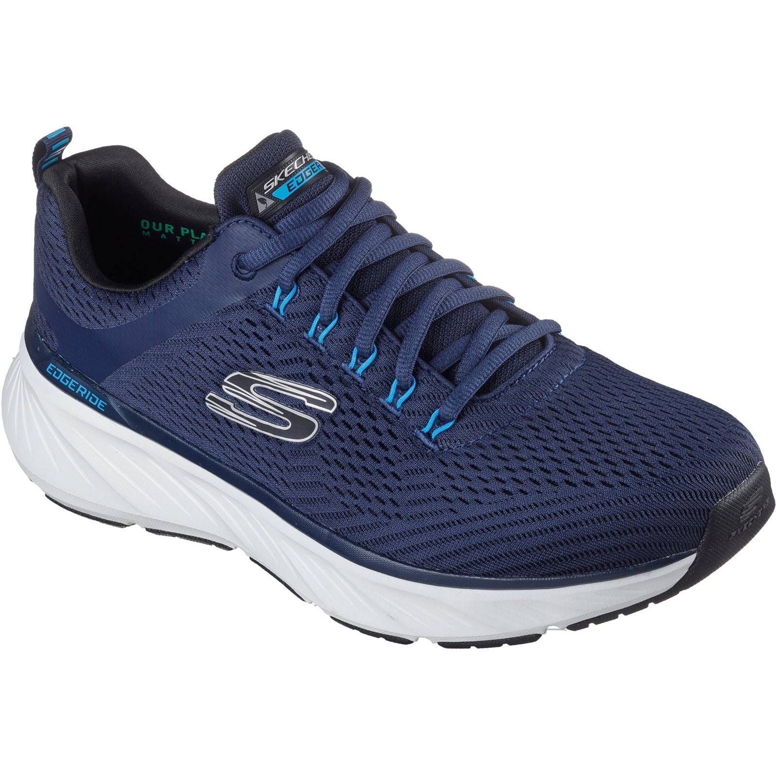 Skechers Relaxed Fit Edgeride Contention Synthetic Men's Navy/Blue Trainers