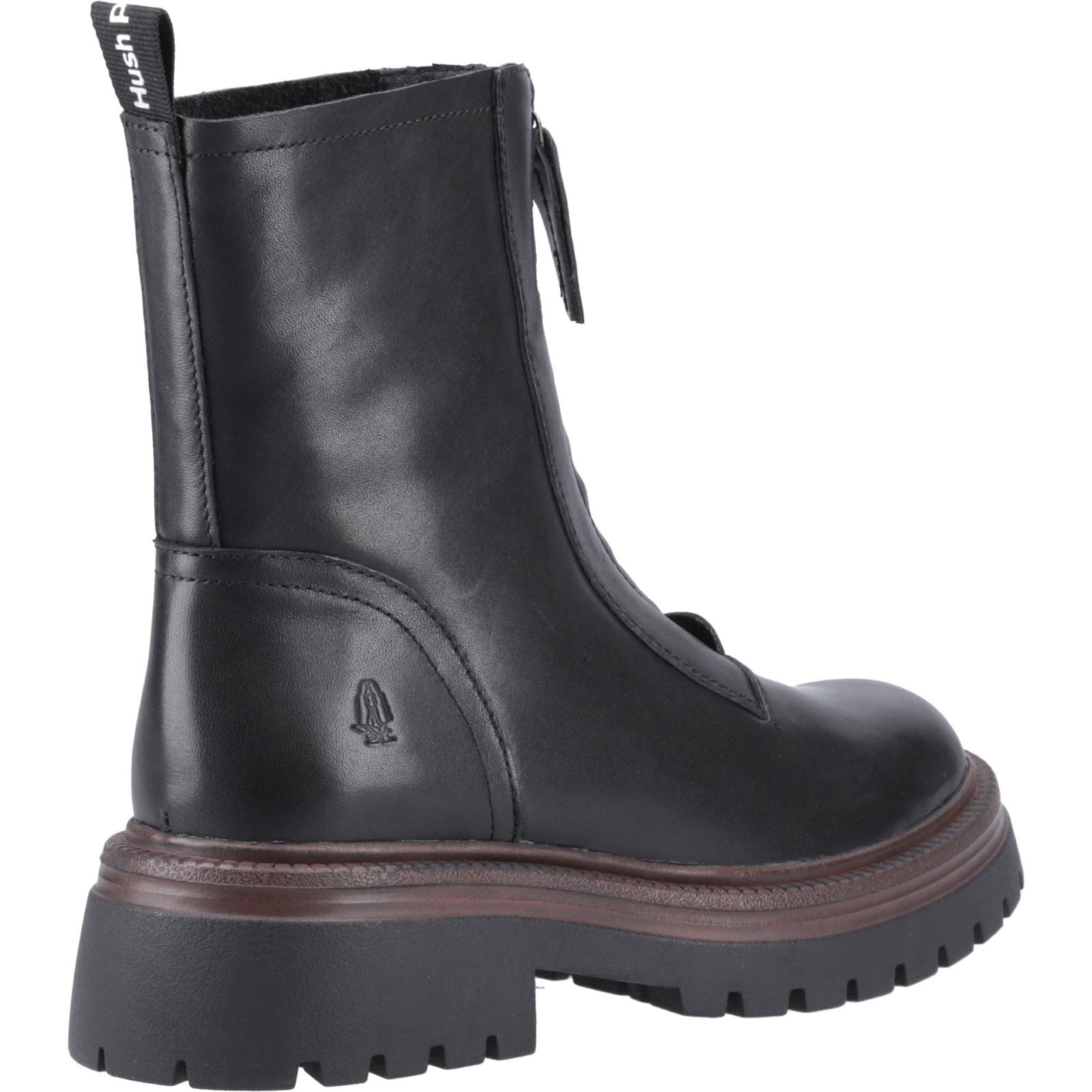 Hush Puppies Roxanna Leather Women's Black Leather Boots