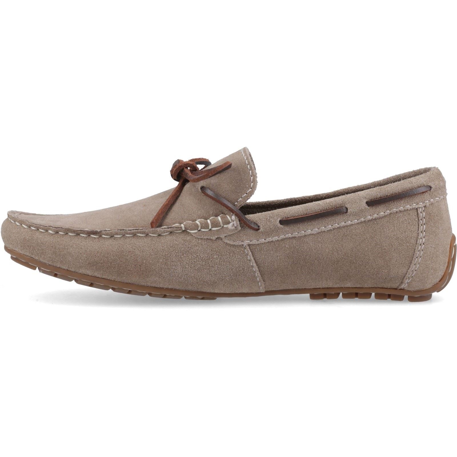 Hush Puppies Reuben Suede Men's Taupe Boat Shoes