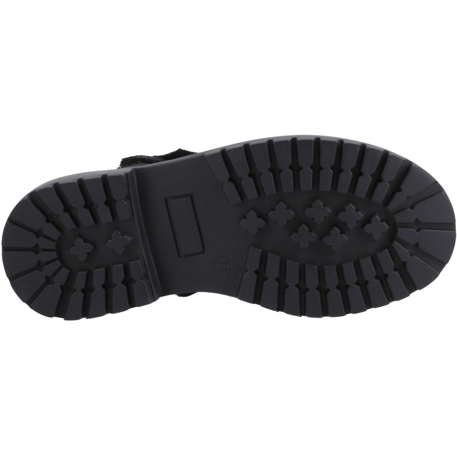 Hush Puppies Astrid Bow Leather Girls's Black Shoes