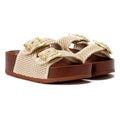 Desert Fleur Super Crochet Women's Natural Sandals