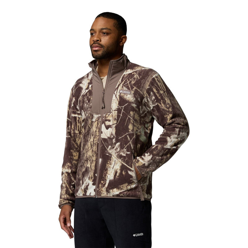 Columbia Sequoia Grove Printed Full Zip Men's Brown Fleece Jacket