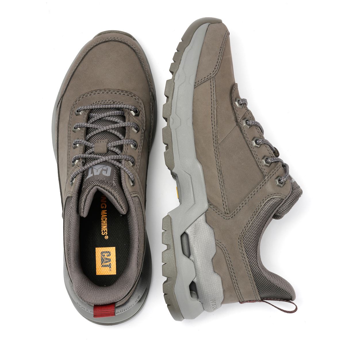 Caterpillar Surge Hiker Lo Waxy Nubuck Men's Dark Gull Grey Lace-Up Shoes