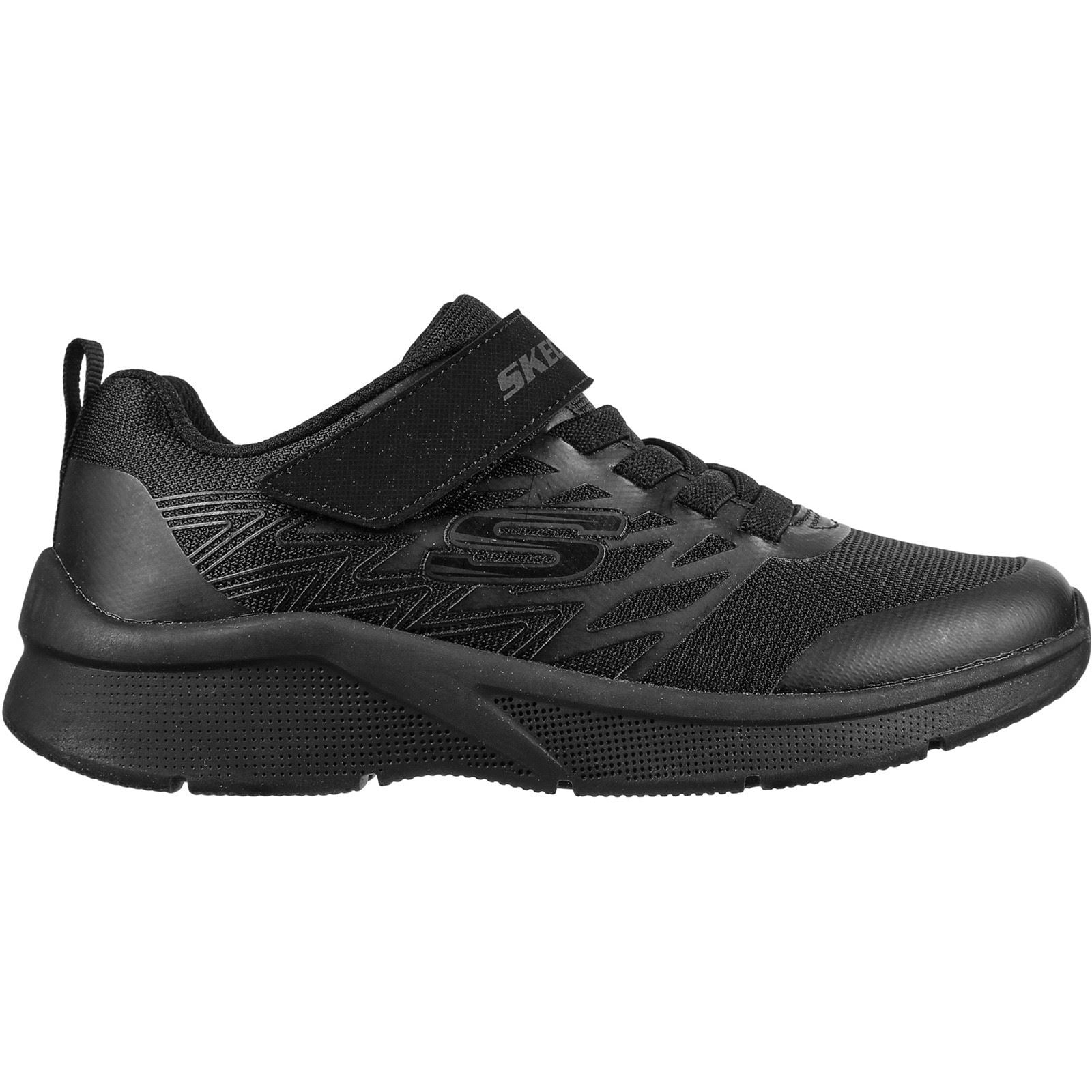 Skechers Microspec Texlor Synthetic Boys's Black Trainers