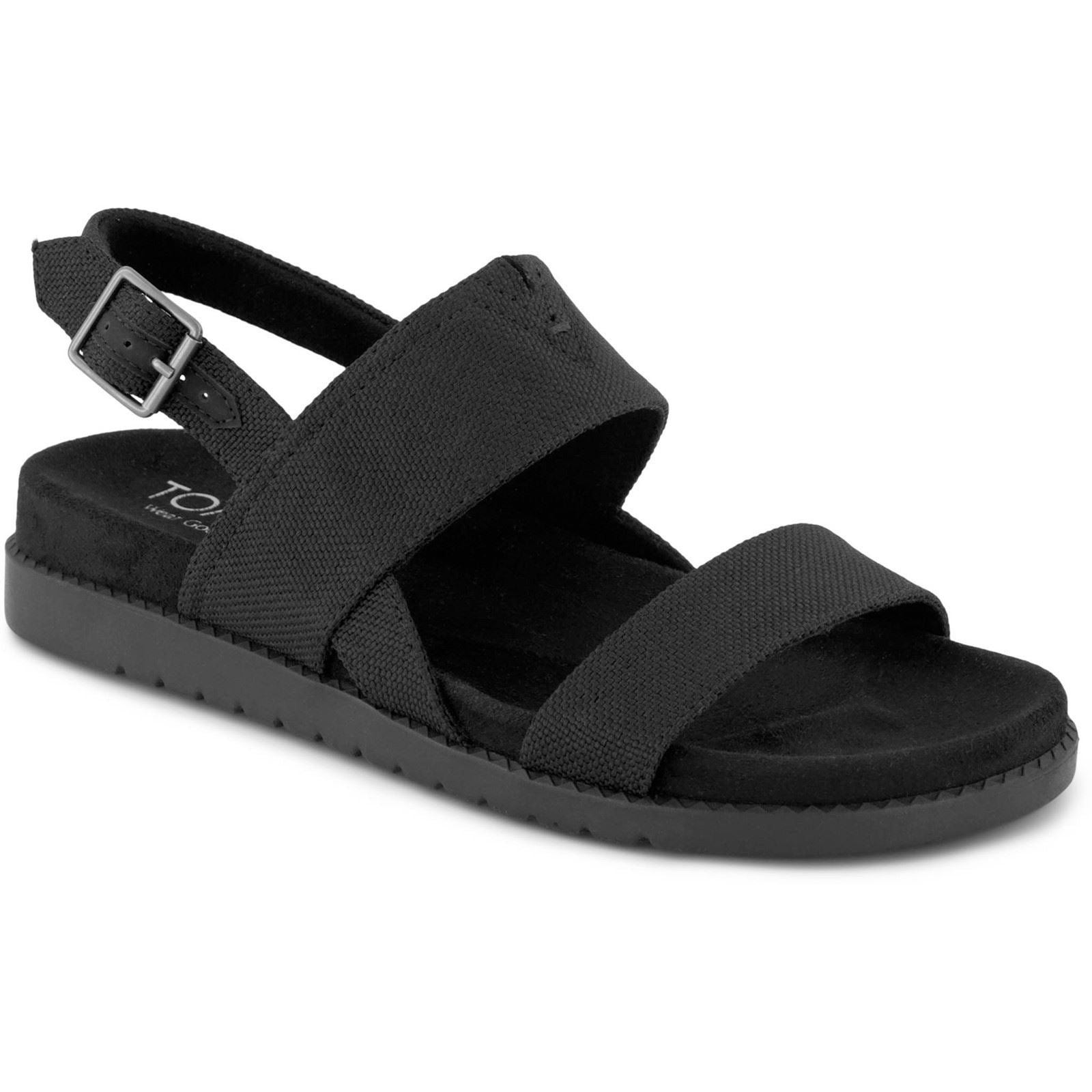 TOMS Marin Polyester Women's Black/Black Sandals