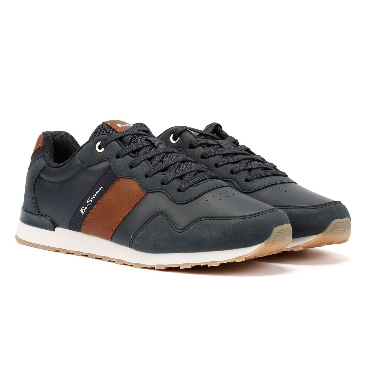 Ben Sherman Owen Retro Men's Navy/Tan Trainers