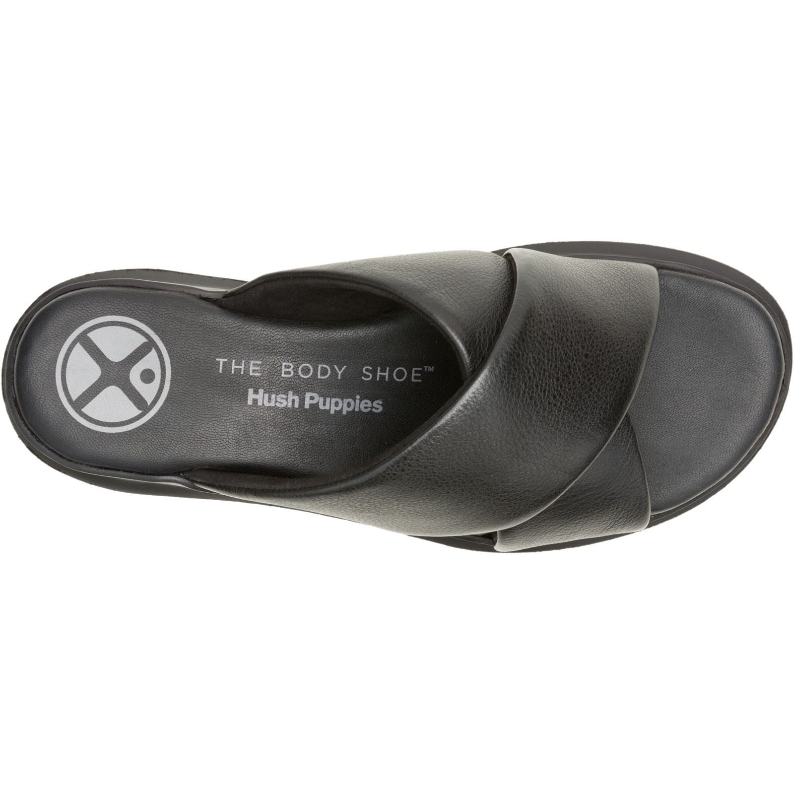 Hush Puppies Uplift Leather Women's Black Sandals