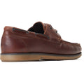 Base London Stern Leather Men's Burnt Brown Boat Shoes