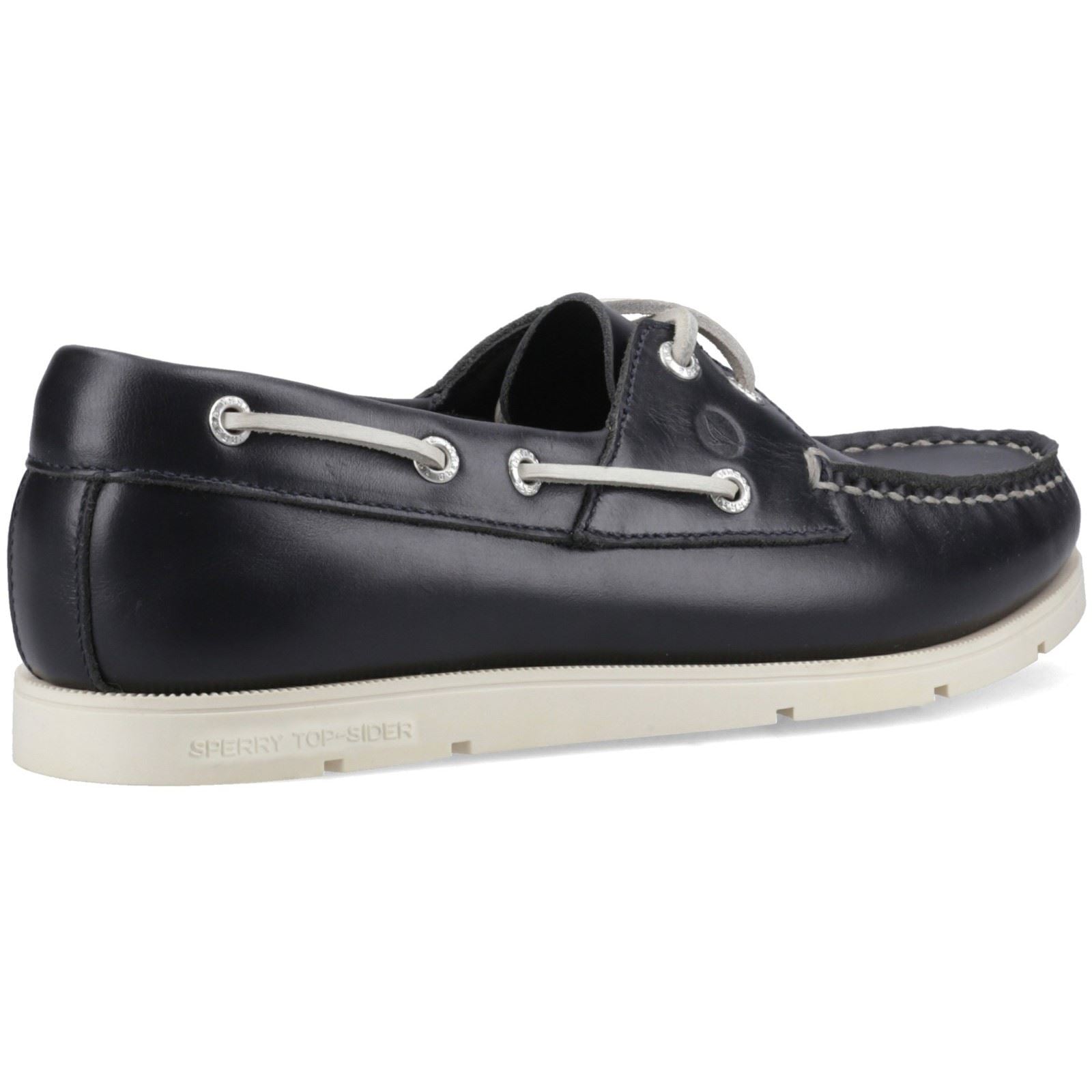 Sperry Oakland 2 Eye Leather Men's Navy Boat Shoes