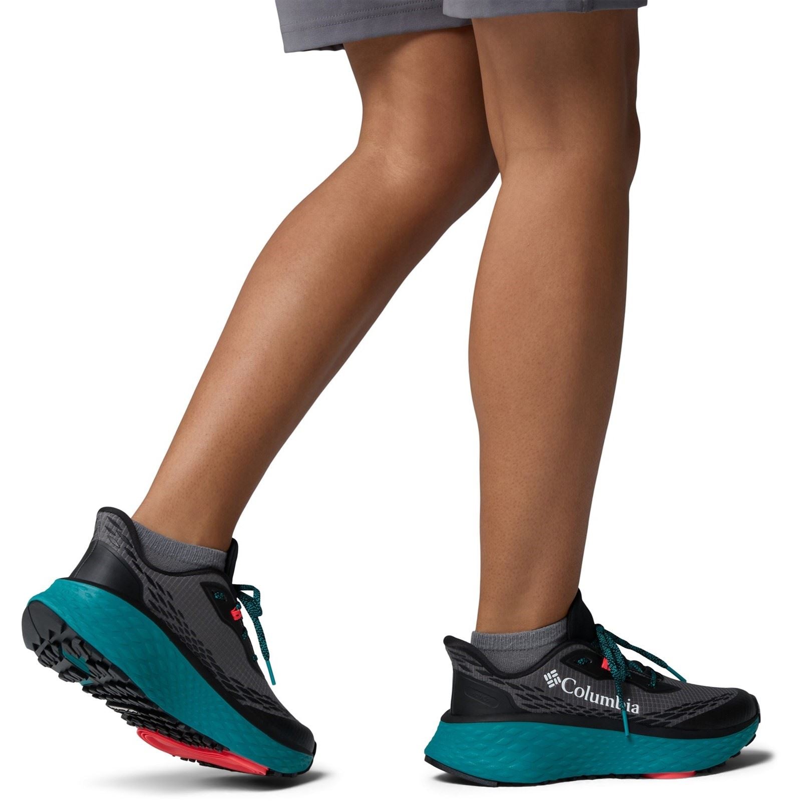 Columbia Konos Trillium ATR Polyester Women's City Grey/Teal Chloride Hiking Shoes