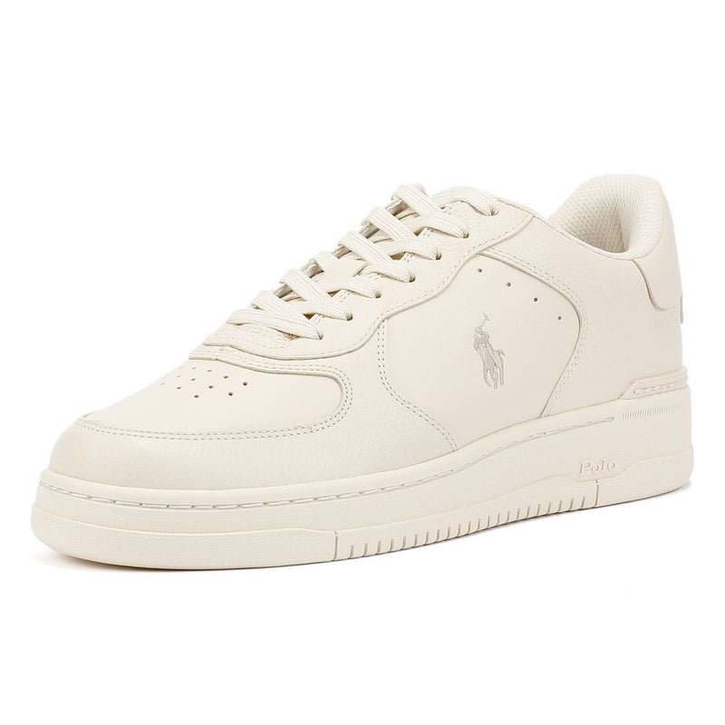 Polo Ralph Lauren Masters Court Leather Men's Ecru Trainers