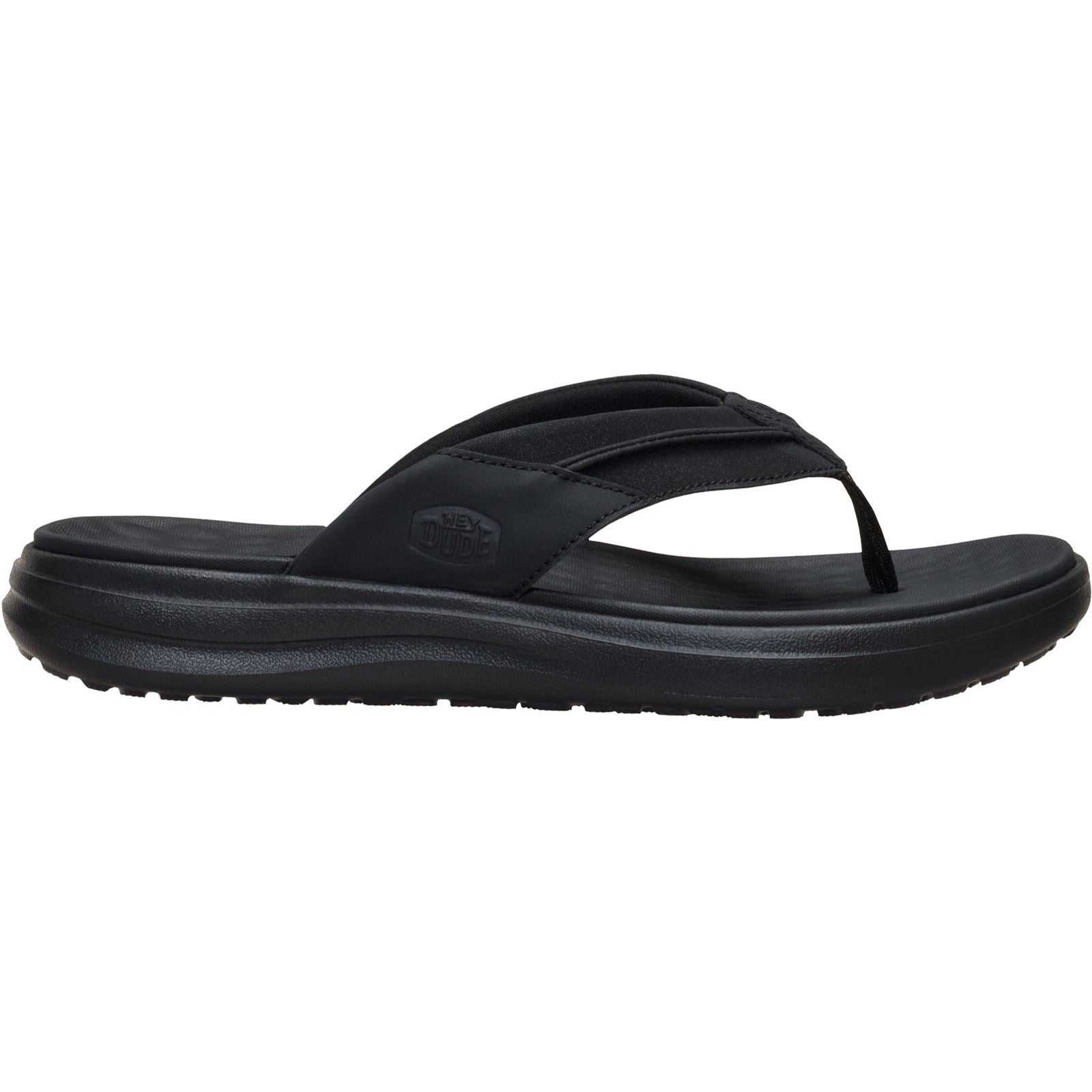 HEYDUDE Finn Polyurethane Men's Black Sandals
