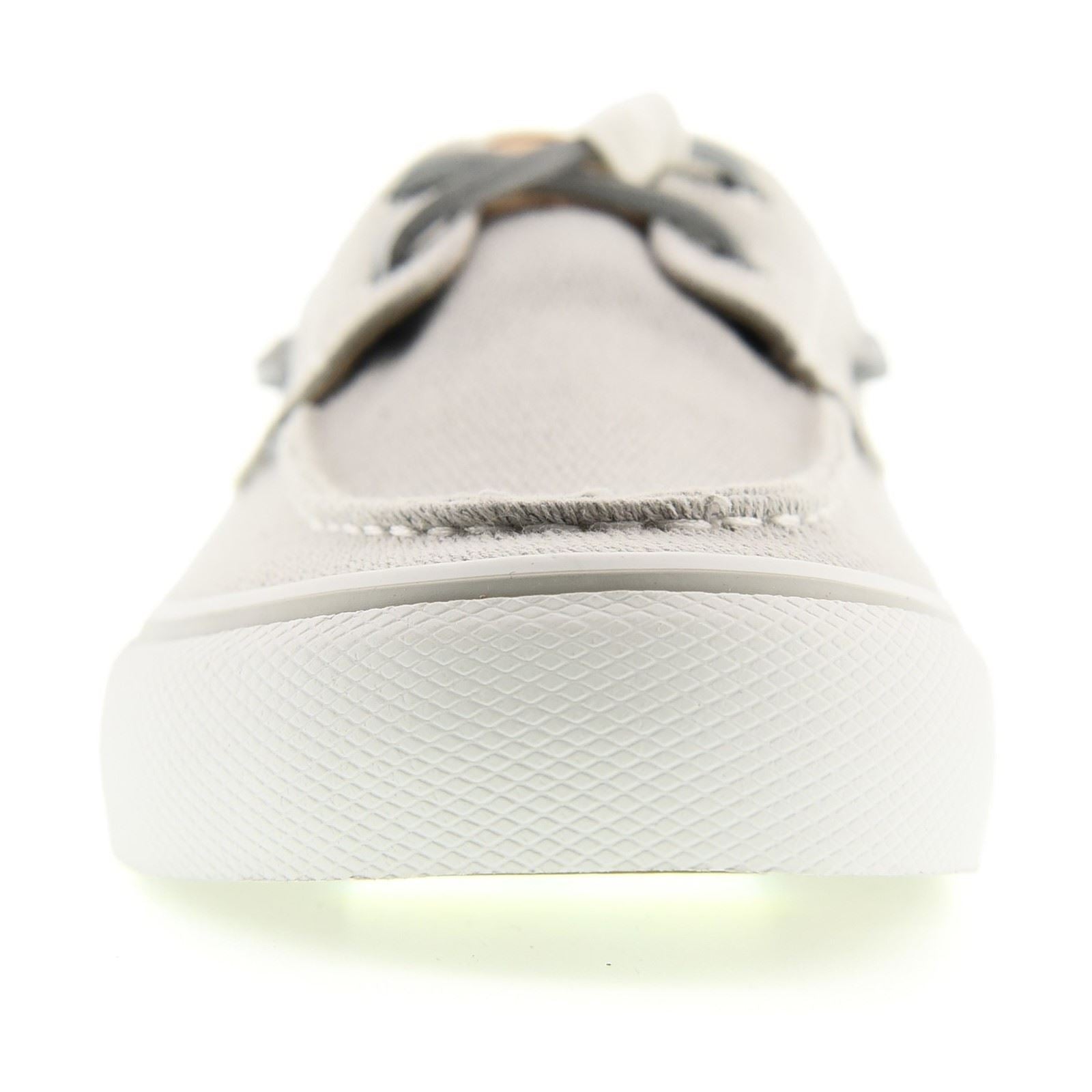 Sperry Helm 2-Eye Textile Men's Grey Boat Shoes