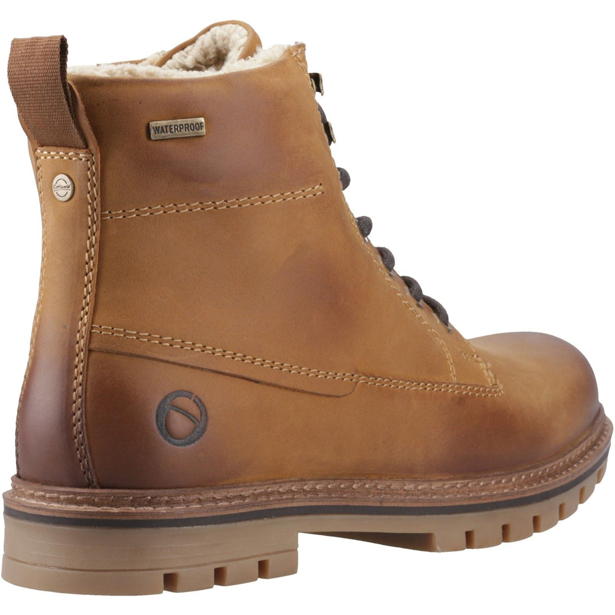 Cotswold Clanfield Leather Men's Tan Ankle Boots