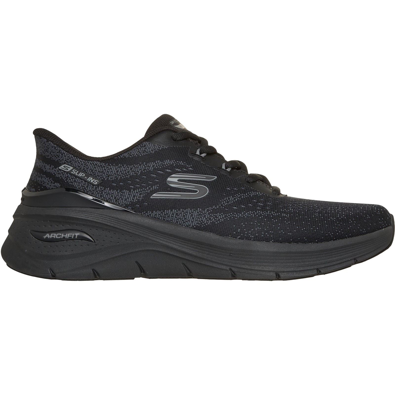 Skechers Arch Fit 3.0 Textile Men's Black Mesh / Tpu/ Black Trim Trainers