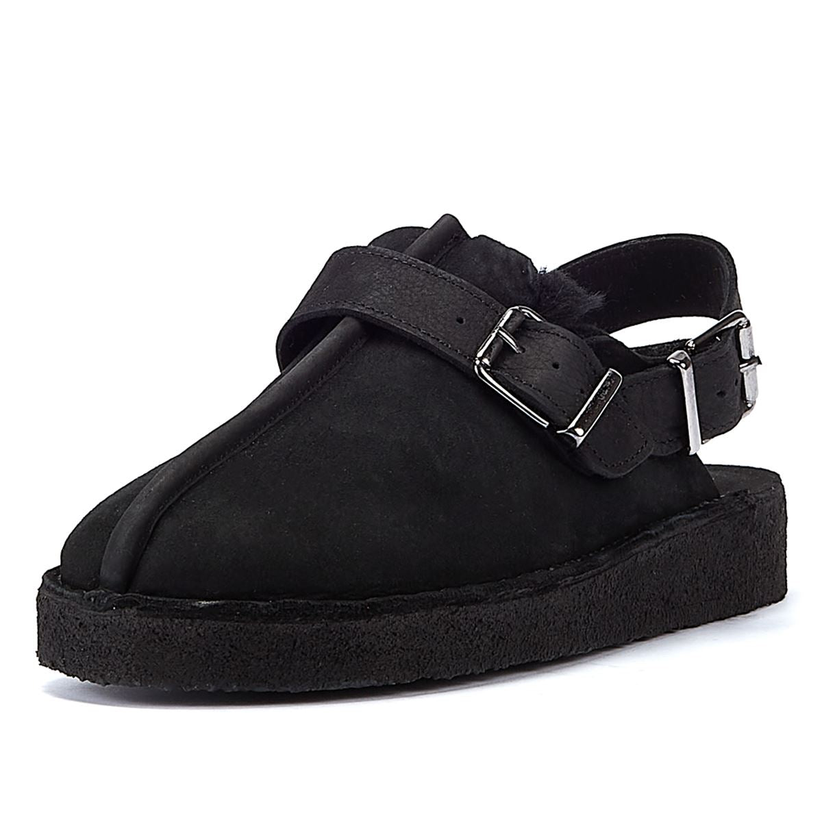 Clarks Originals Trek Mule Sling Lined Women's Black Comfort Shoes