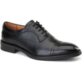 Base London Lapel Leather Men's Black Oxford Shoes