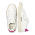 Veja Campo Leather Women's White/Silver/UltraViolet Trainers