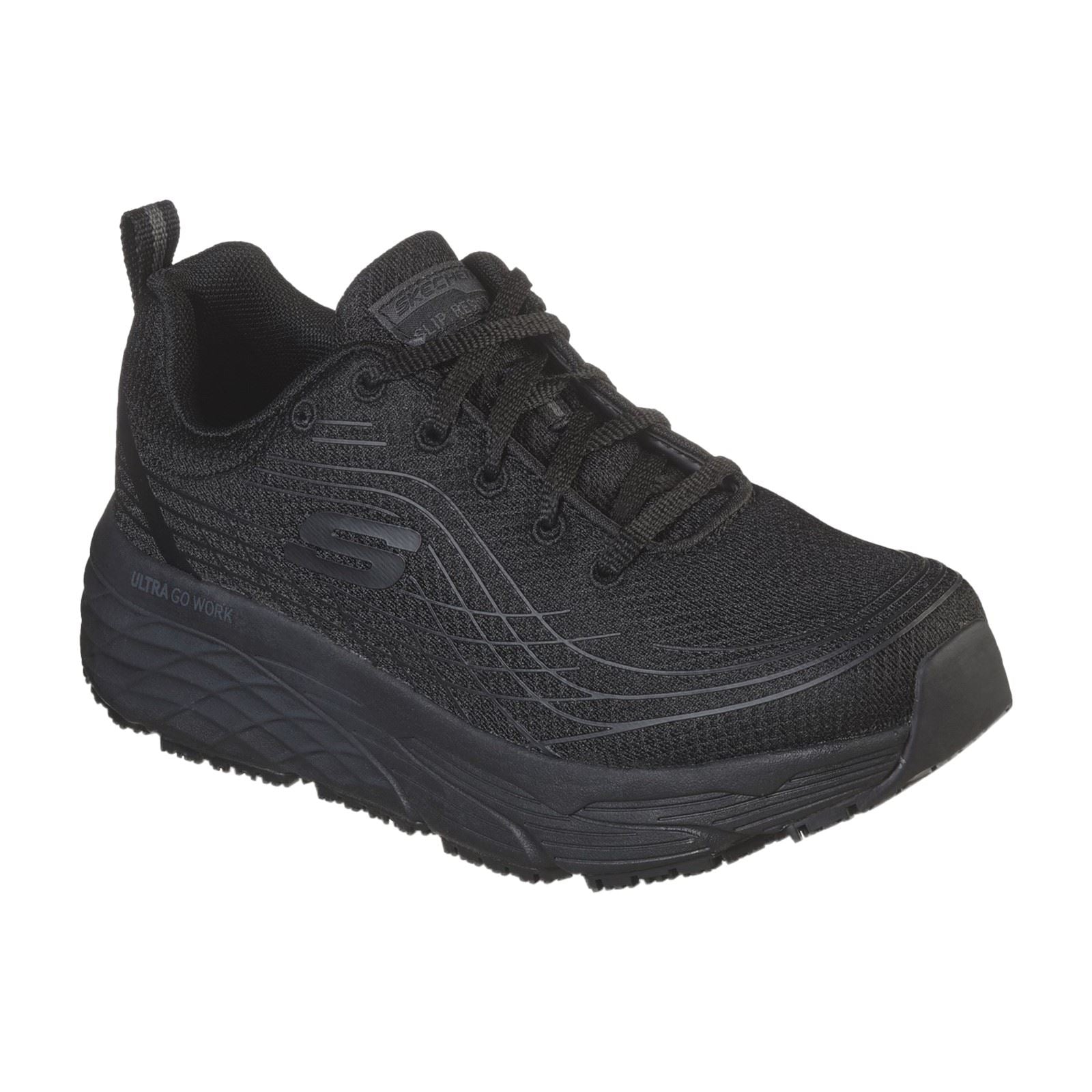 Skechers Workwear Max Cushioning Elite Sr Textile Women's Black Safety Trainers
