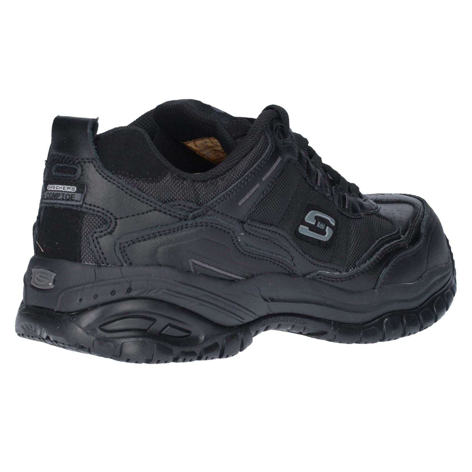 Skechers Workwear Soft Stride - Grinnell Suede Men's Black Safety Trainers