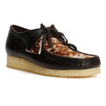 Clarks Originals Wallabee Cow Print Leather Men's Brown Shoes